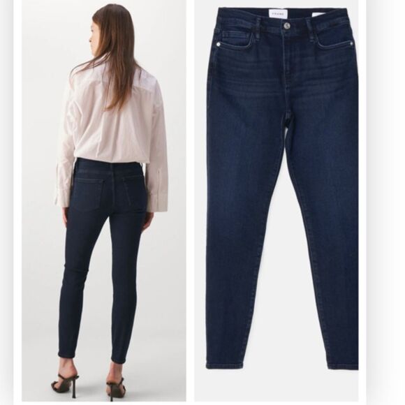 NWT FRAME le skinny de jeanne jeans Size 24 $ 228.00 - Picture 1 of 8